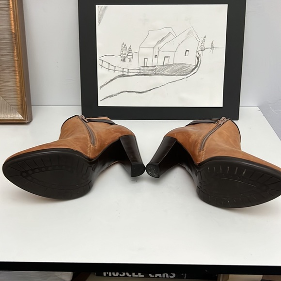 V-Italia Sonia 1113 Light Brown Leather Ankle Boots. Women’s Size 8. - Picture 9 of 14